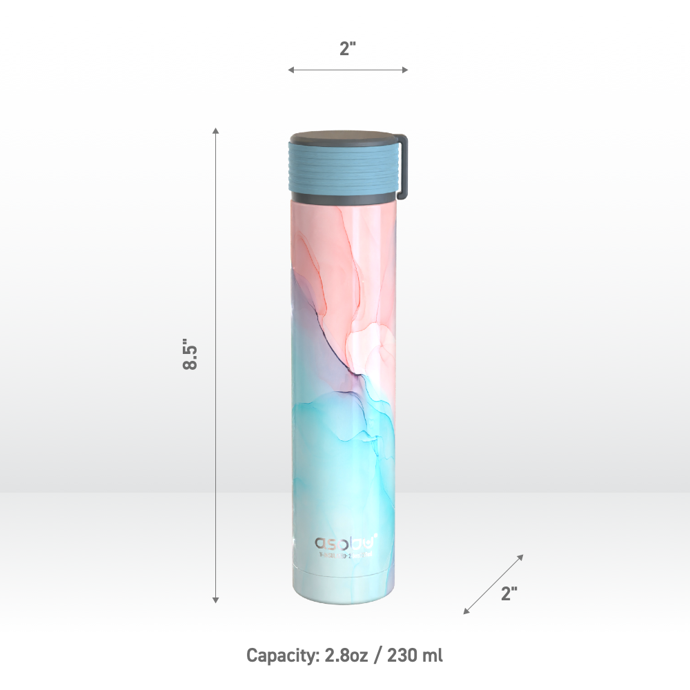 Aqua Marble Skinny Mini Flask