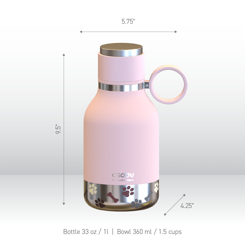Pink Dog Bowl Bottle