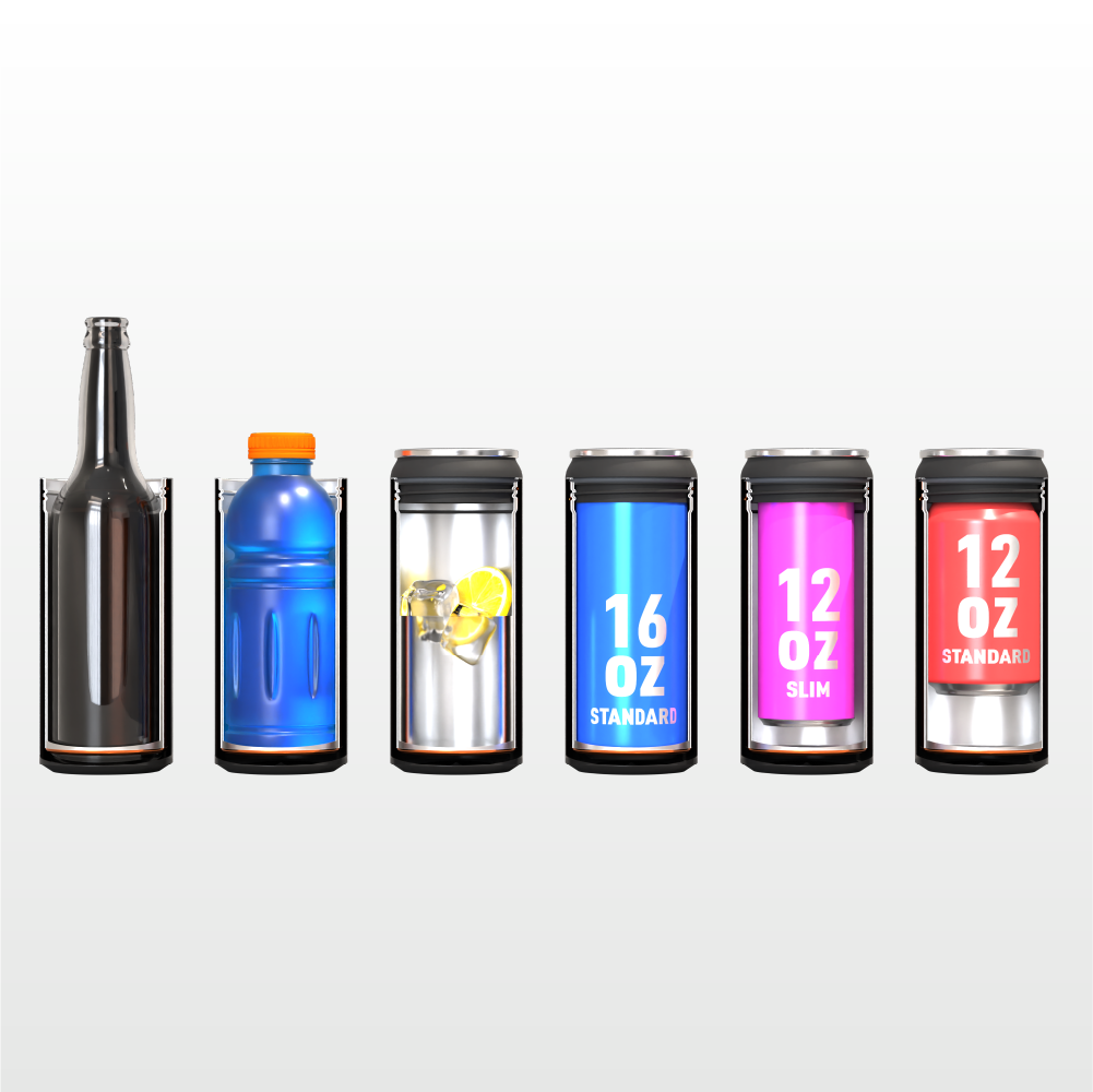 Blue Multi Can Cooler