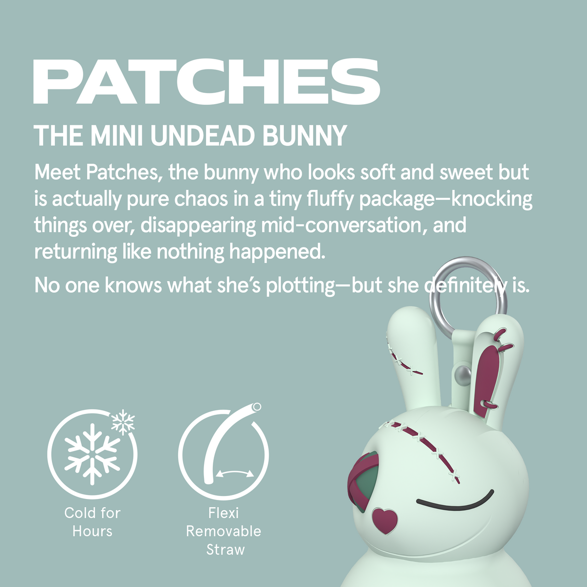Mini Undead Bunny Spookie Bottle